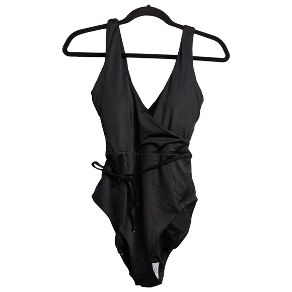Andie The Belmar One Piece Black Tie Waist Swimwear Bathing Suit Size XS New - Picture 6 of 12